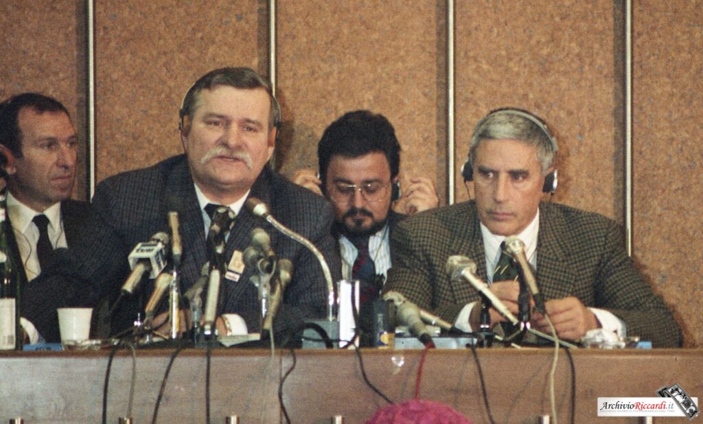 Franco Marini con Lech Wałęsa